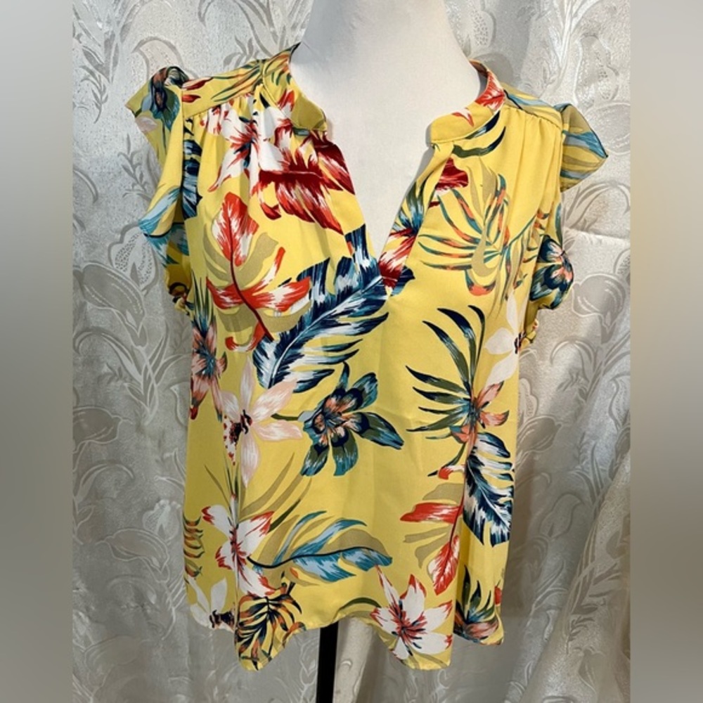 Lipslide Yellow Floral Hi Low Top
